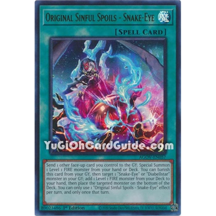 Original Sinful Spoils - Snake-Eye (Ultra Rare)