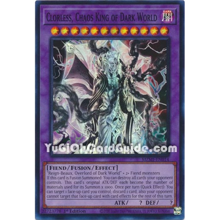 Clorless, Chaos King of Dark World (Super Rare)