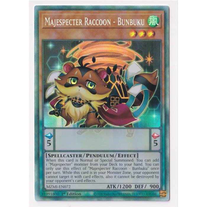 Majespecter Raccoon - Bunbuku (Collector Rare)