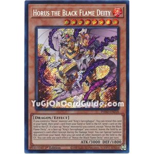 Horus the Black Flame Deity (Secret Rare)