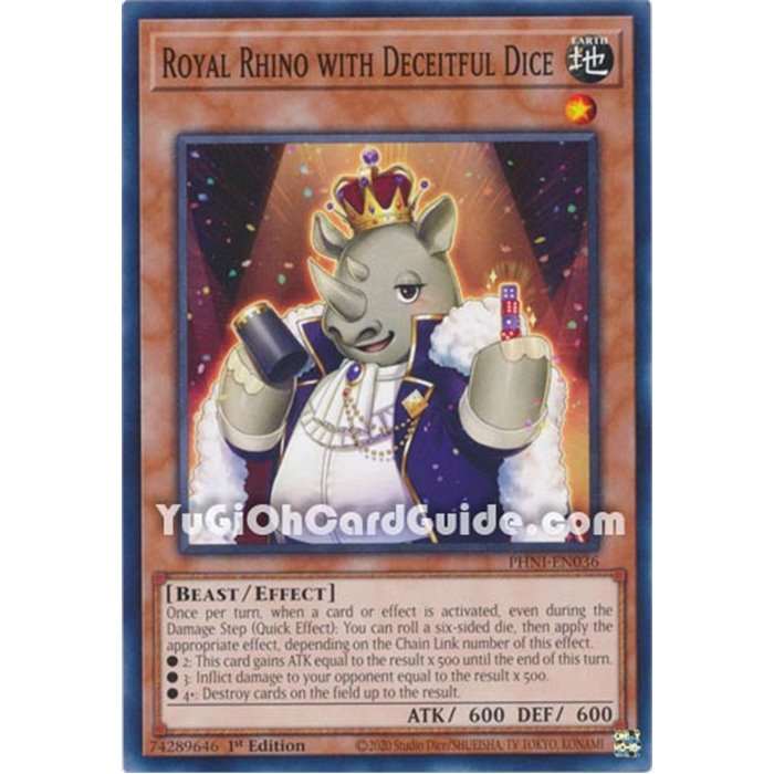 Royal Rhino with Deceitful Dice (Common)