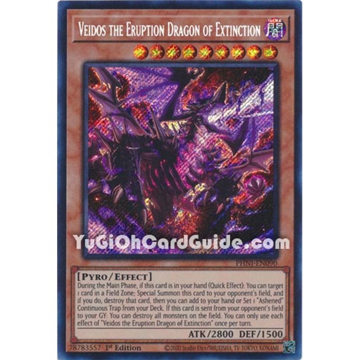 Veidos the Eruption Dragon of Extinction (Secret Rare)