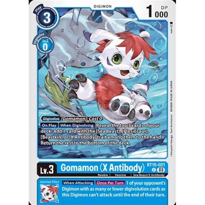 Gomamon (X Antibody) (Uncommon)