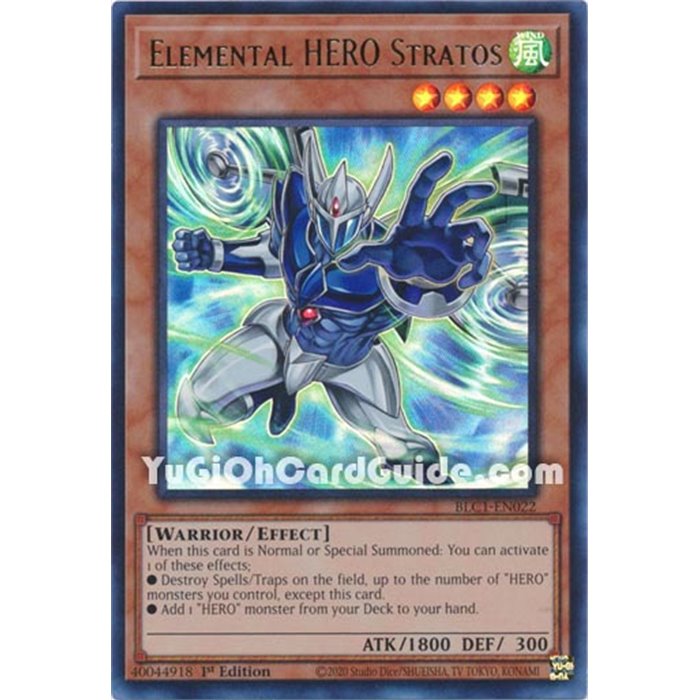 Elemental HERO Stratos (Alternate Art) (Ultra Rare)