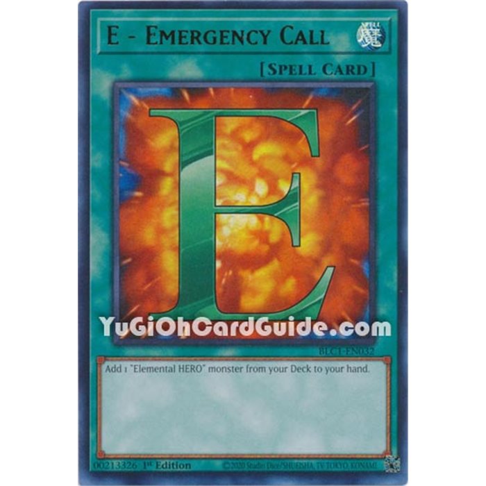 E - Emergency Call (Ultra Rare)