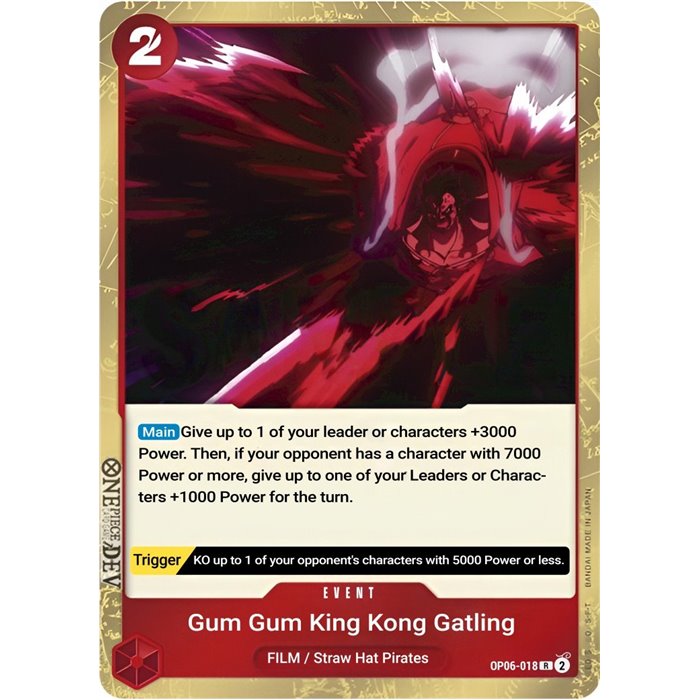 Gum-Gum King Kong Gatling (Rare)