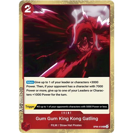 Gum-Gum King Kong Gatling (Rare)