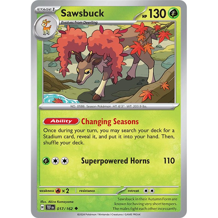 Sawsbuck (Uncommon/Reverse Holofoil)