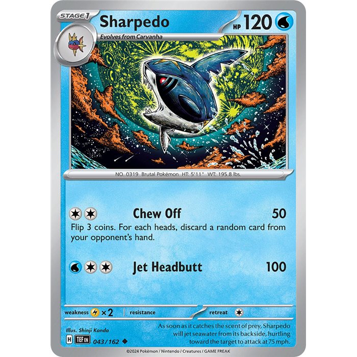 Sharpedo (Uncommon/Reverse Holofoil)