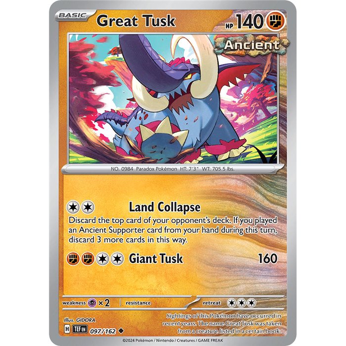 Great Tusk  (Uncommon/Reverse Holofoil)