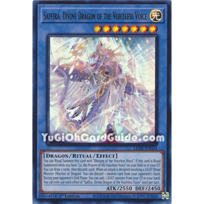 Saffira, Divine Dragon of the Voiceless Voice (Ultra Rare)