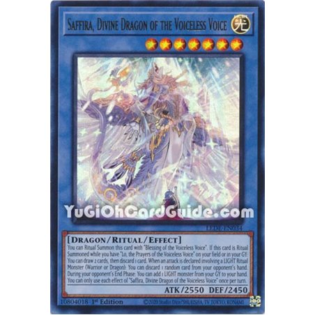 Saffira, Divine Dragon of the Voiceless Voice (Quarter Century Rare)