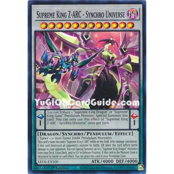 Supreme King Z-ARC - Synchro Universe (Super Rare)