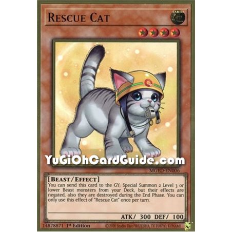 Rescue Cat (Alternate Art) (Quarter Century Rare)