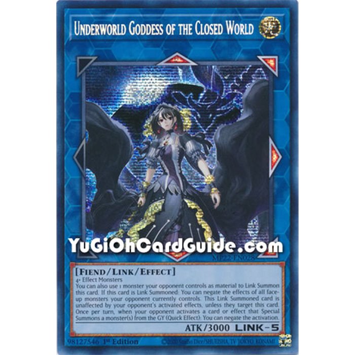 Underworld Goddess of the Closed World (Ultra Rare)