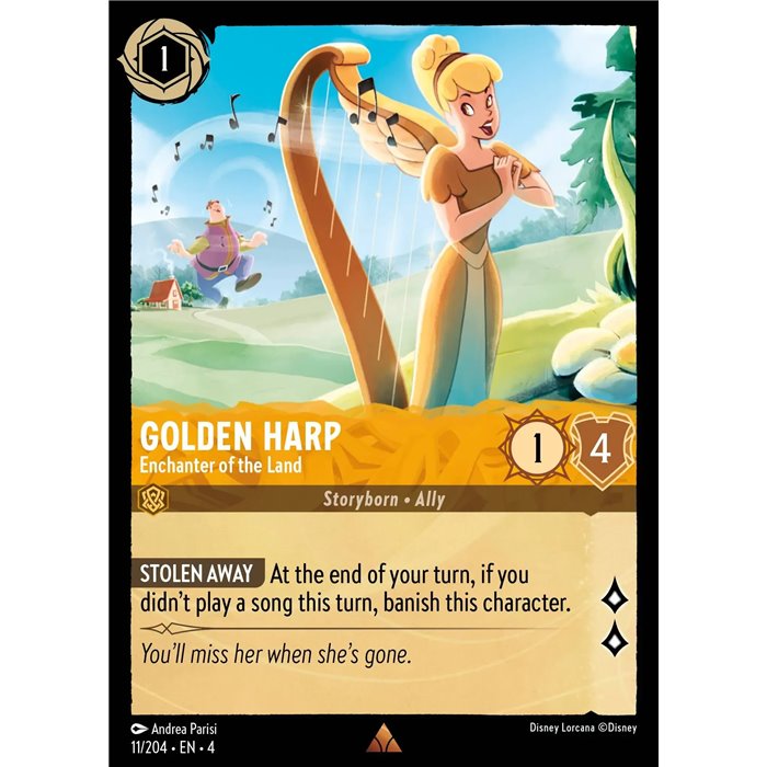 Golden Harp - Enchanter of the Land (Rare)