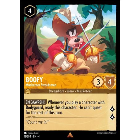 Goofy - Musketeer Swordsman (Rare)