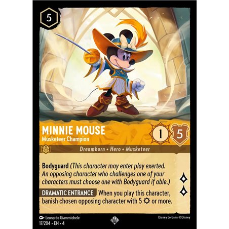 Minnie Mouse - Musketeer Champion (Super Rare)