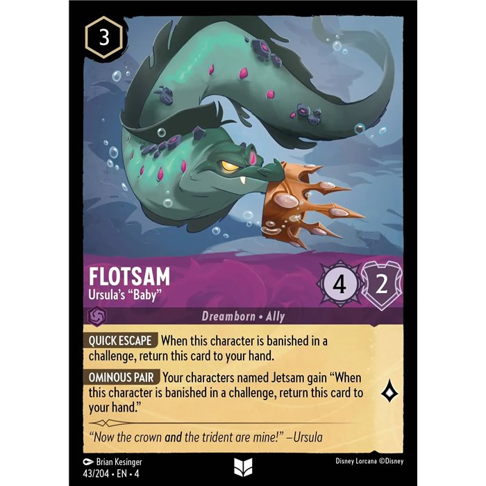 Flotsam - Ursula's "Baby" (Uncommon)