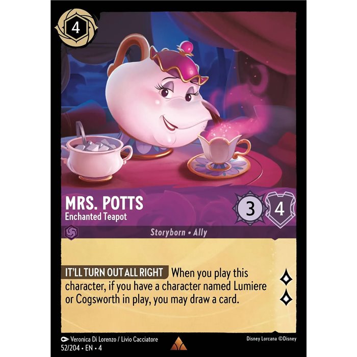 Mrs. Potts - Enchanted Teapot (Rare)