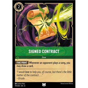 Signed Contract (Uncommon)