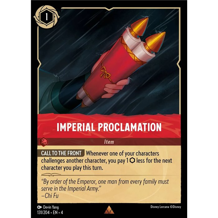 Imperial Proclamation (Rare)