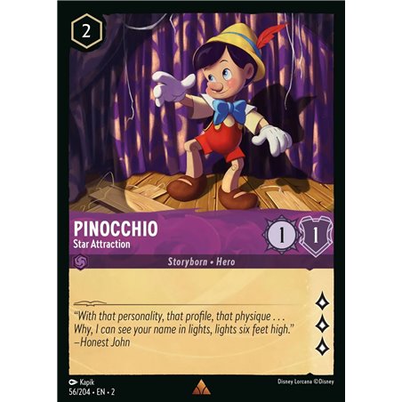 Pinocchio - Star Attraction (Rare)