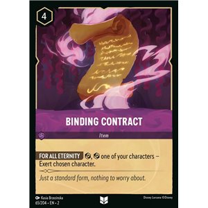 Binding Contract (Uncommon)