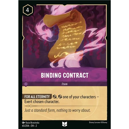 Binding Contract (Uncommon)