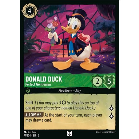 Donald Duck - Perfect Gentleman (Uncommon)