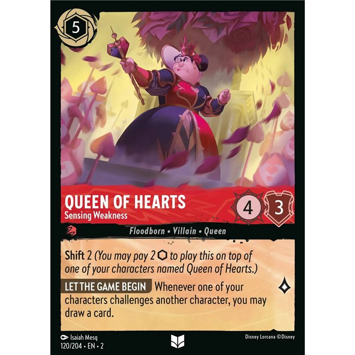 Queen Of Hearts - Sensing Weakness (Uncommon)