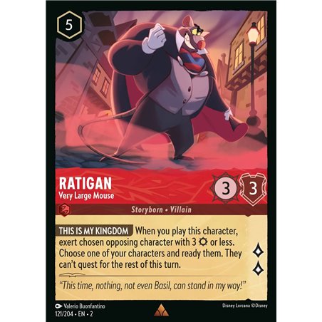 Ratigan - Very Large Mouse (Rare)