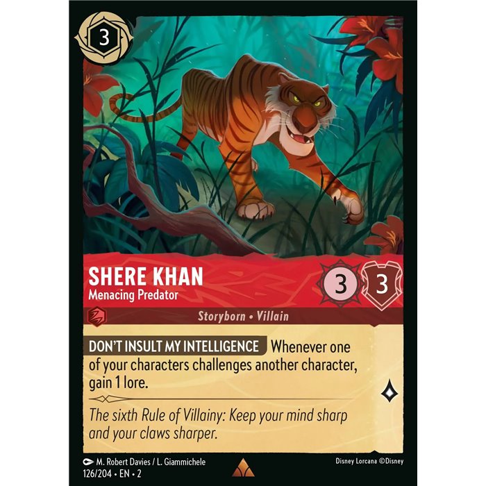 Shere Khan - Menacing Predator (Rare)