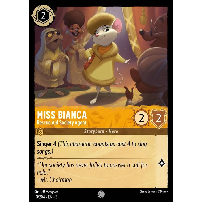 Miss Bianca - Rescue Aid Society Agent (Common)