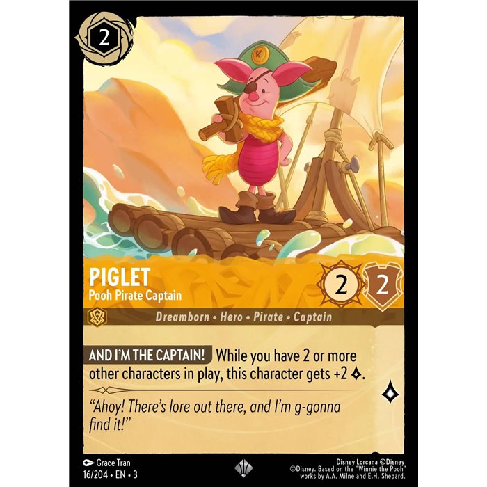 Piglet - Pooh Pirate Captain (Super Rare)