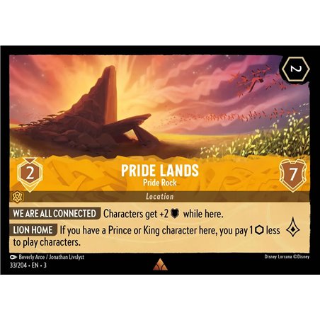 Pride Lands - Pride Rock (Rare)