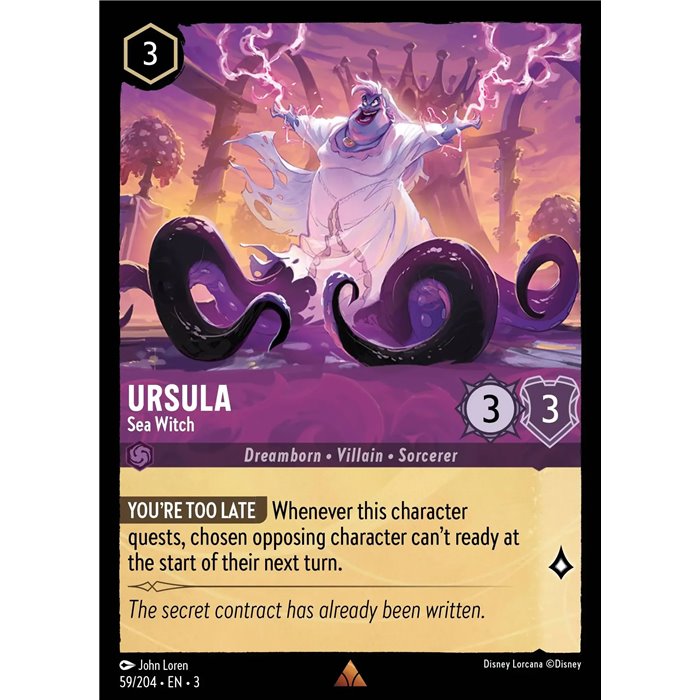 Ursula - Sea Witch (Rare)