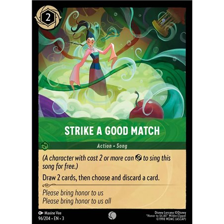 Strike A Good Match (Common)