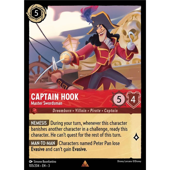 Captain Hook - Master Swordsman (Rare)