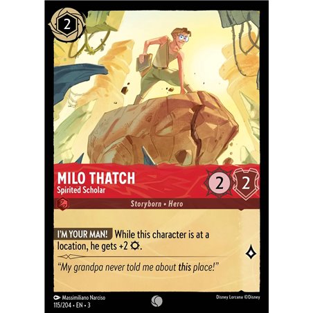 Milo Thatch - Spirited Scholar (Common)