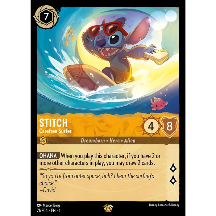 Stitch - Carefree Surfer (Legendary)