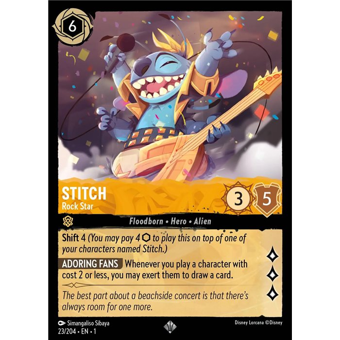 Stitch - Rock Star (Super Rare)