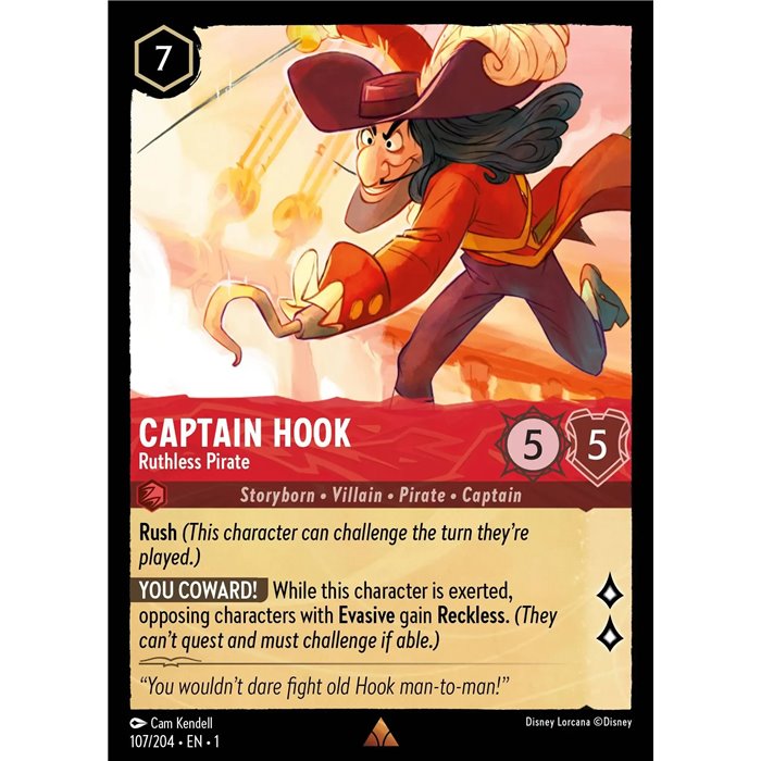 Captain Hook - Ruthless Pirate (Rare)