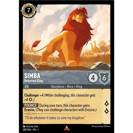 Simba - Returned King (Rare)