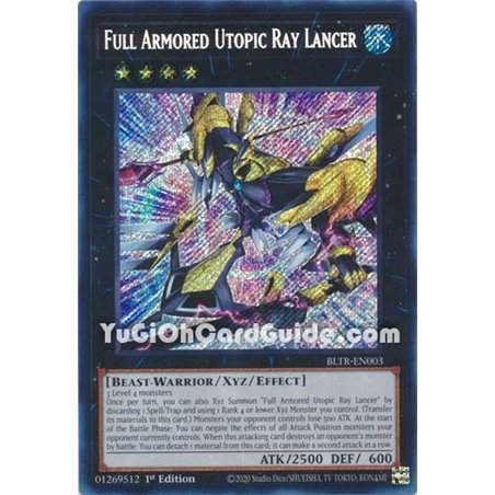 Full Armored Utopic Ray Lancer (Secret Rare)