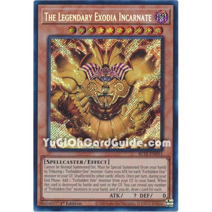 The Legendary Exodia Incarnate (Secret Rare)