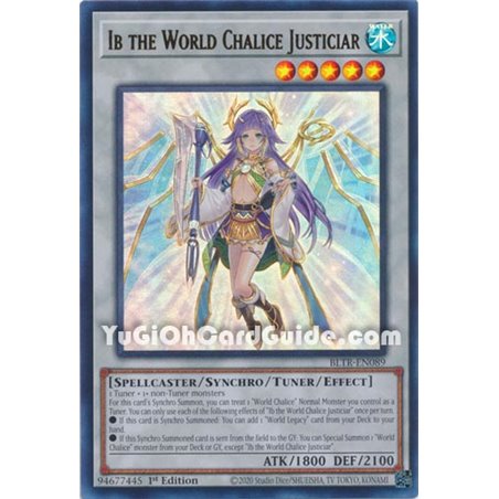 Ib the World Chalice Justiciar (Quarter Century Secret Rare)