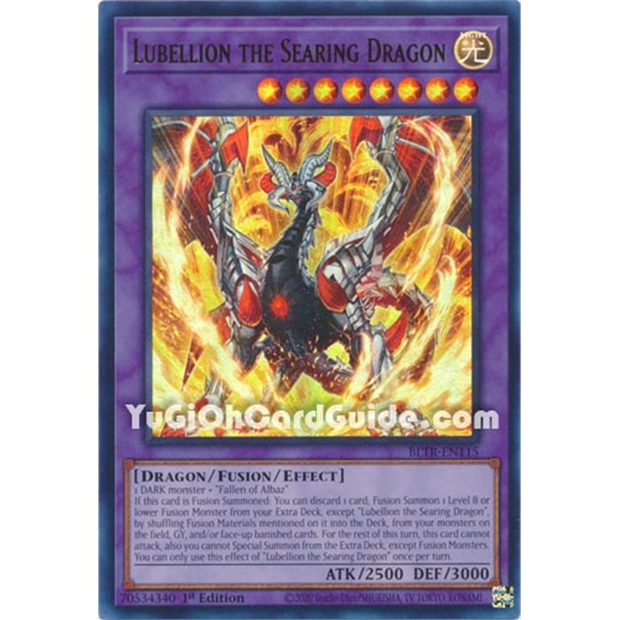 Lubellion the Searing Dragon (Quarter Century Secret Rare)