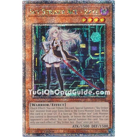 Sky Striker Ace - Raye (Alternate Art) (Quarter Century Secret Rare)