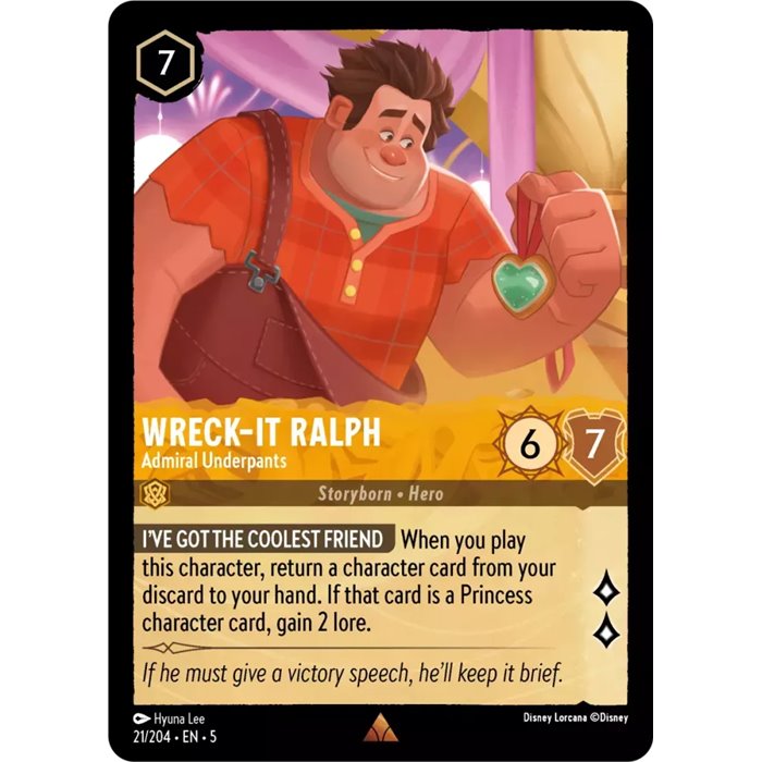 Wreckt-It Ralph - Admiral Underpants (Rare)